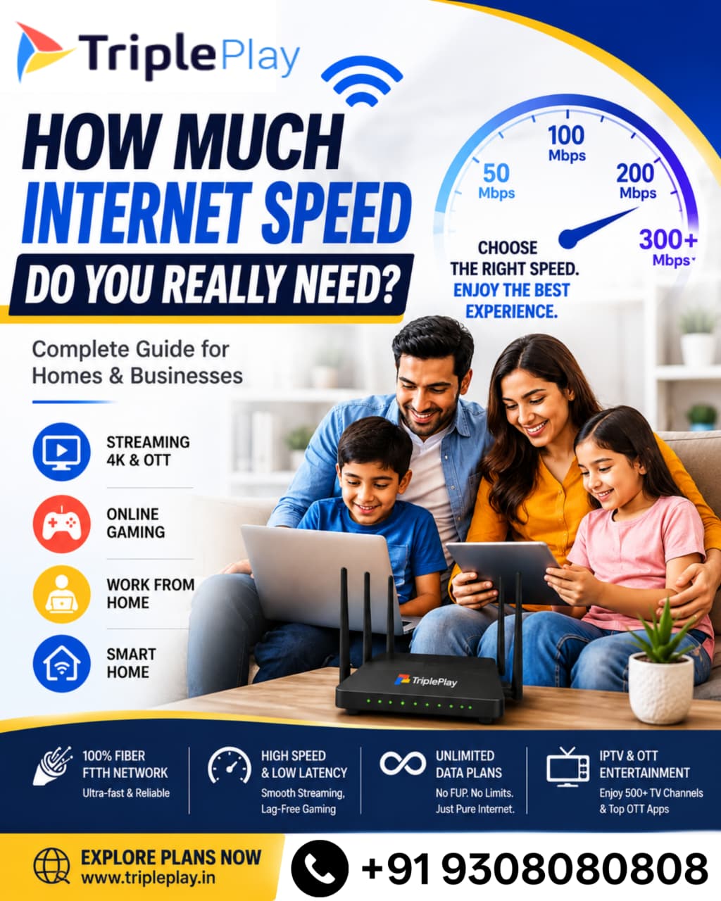 How Much Internet Speed Do You Really Need? A Complete Guide for Homes & Businesses